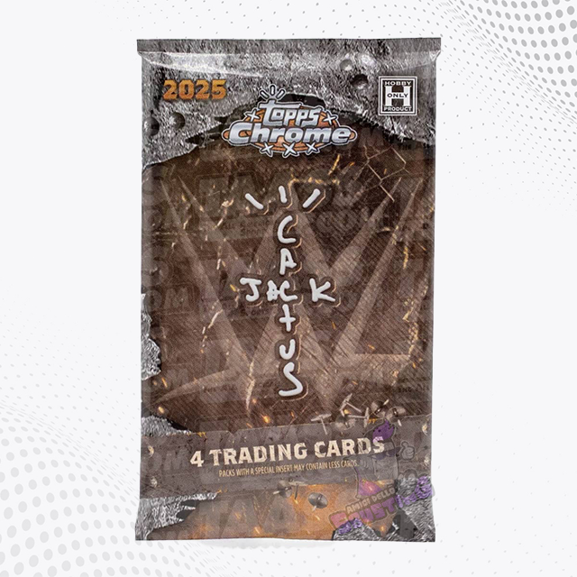 Topps 2025 Chrome WWE x Cactus Jack - Bustina da 4 Card