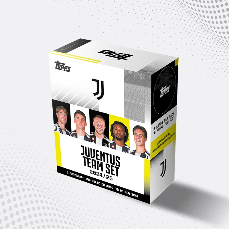 Box Topps Team Set Juventus 2024/25 di carte sportive collezionabili