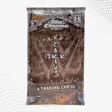Topps 2025 Chrome WWE x Cactus Jack - Bustina da 4 Card