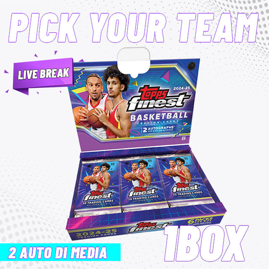 [Break] Topps Finest 2024-25 Basketball - Hobby Box [PICK YOUR TEAM #9]